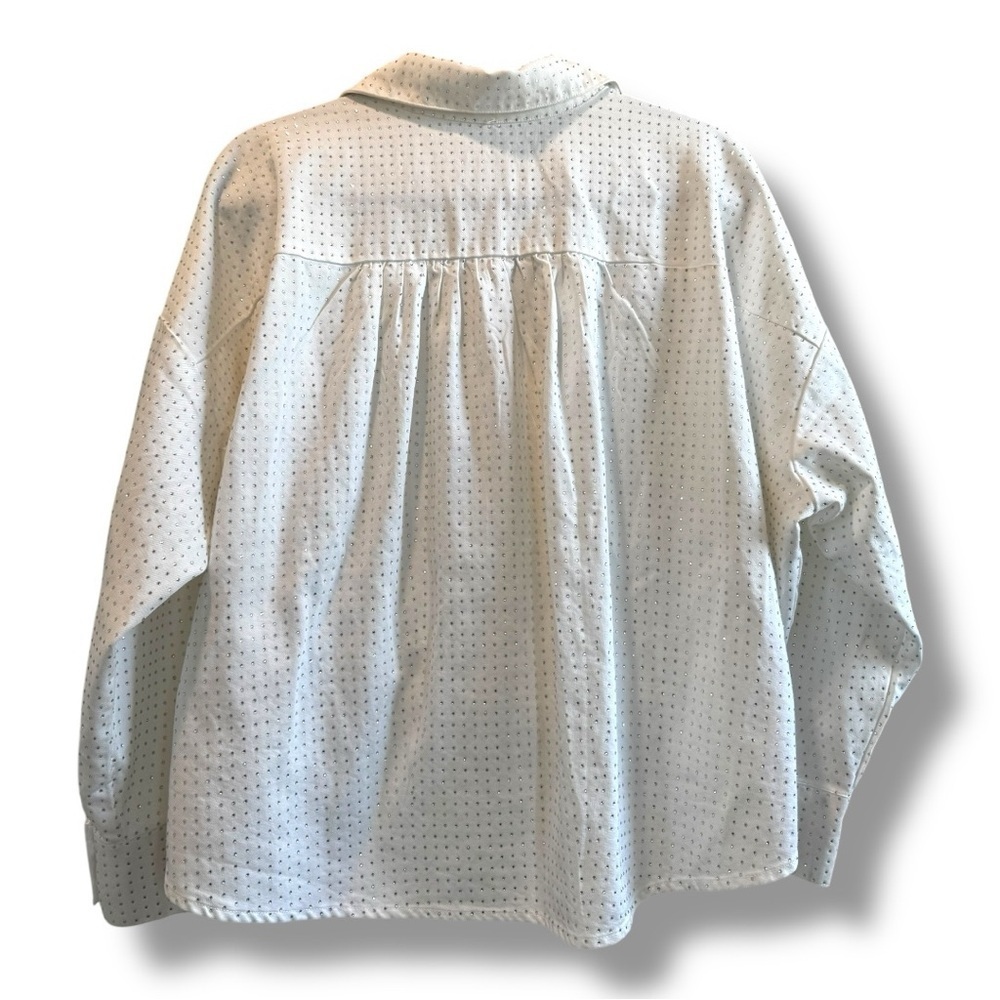 Young Fabulous & Broke Twisted Front Blouse Oversized S NWT - Picture 3 of 6